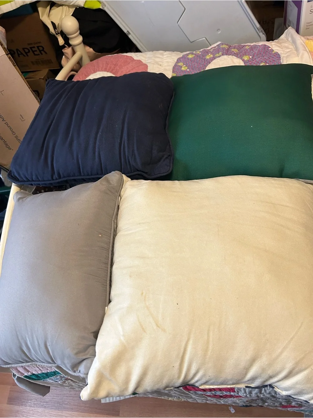 9, Navy Solid Decorative Throw Pillow - Unbranded